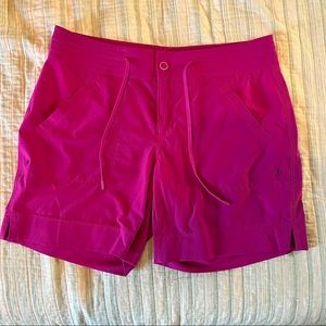 Bright Fuchsia ATHLETA drawstring athletic shorts